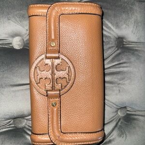 Tory Burch Tan Leather Clutch